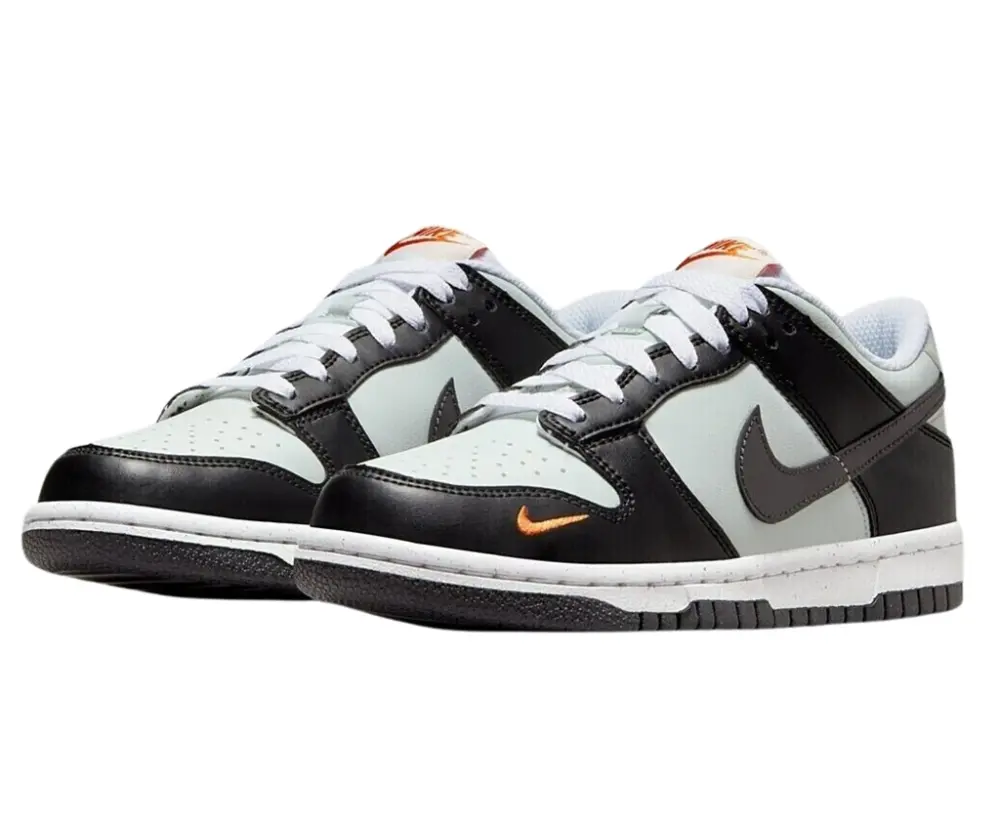 Giày Nike Dunk Low 'Black Bright Mandarin Mini Swoosh' FN7784-001 - Ảnh 4