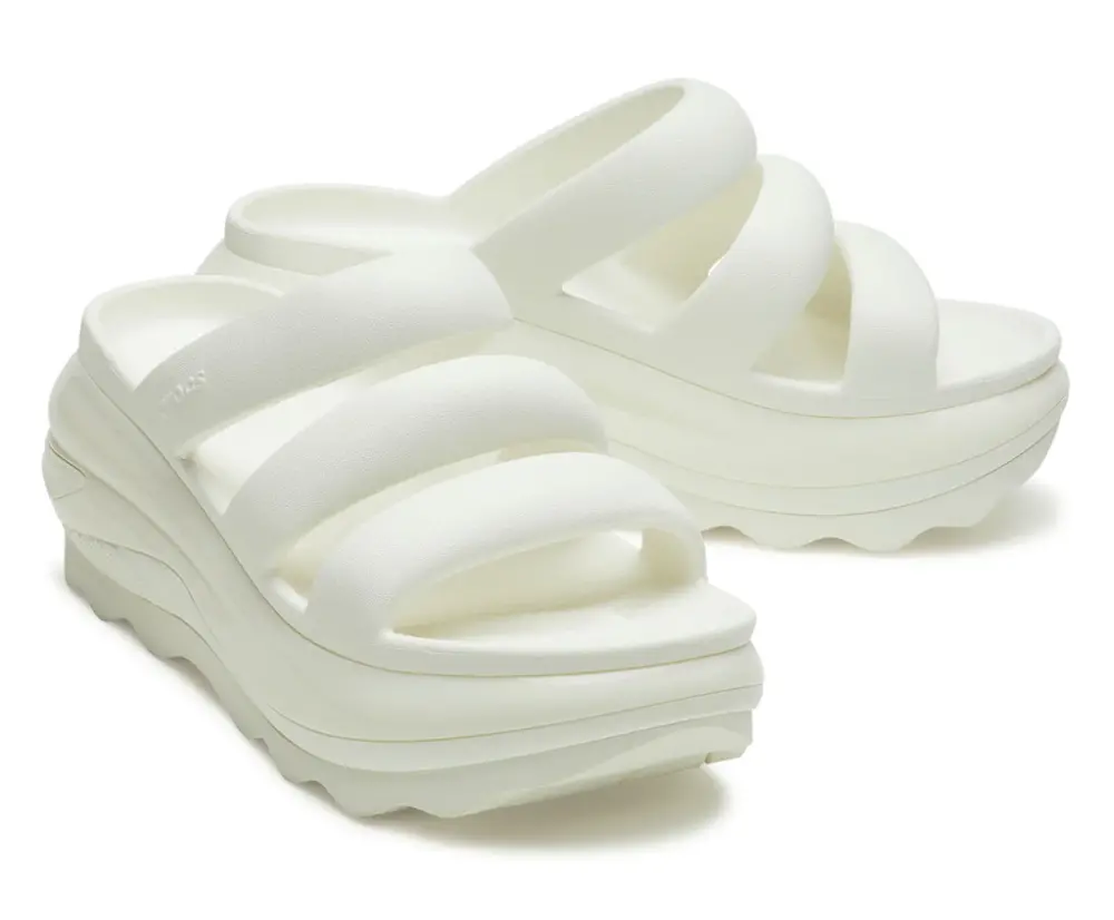 Dép Crocs Mega Crush 'Triple White' 209842-0WV - Ảnh 5