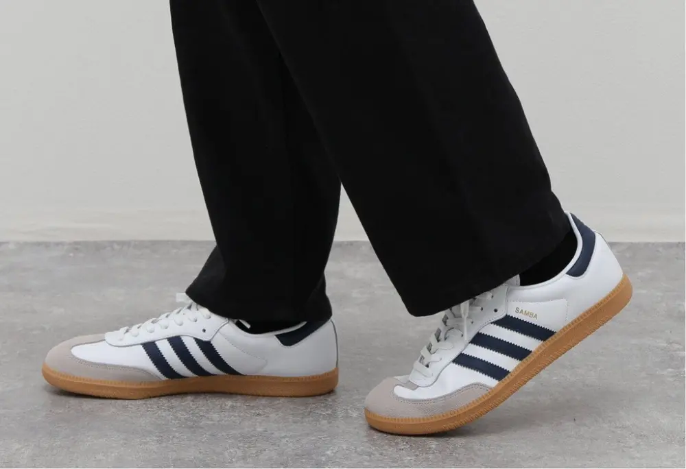Giày Adidas Samba OG White Night Indigo Gum IF3814 - Ảnh 5