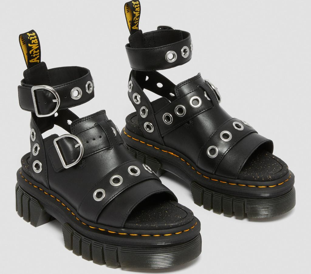 Dép Dr. Martens Ricki Hardware Nappa Lux Leather 'Black' 27401001 - Ảnh 4