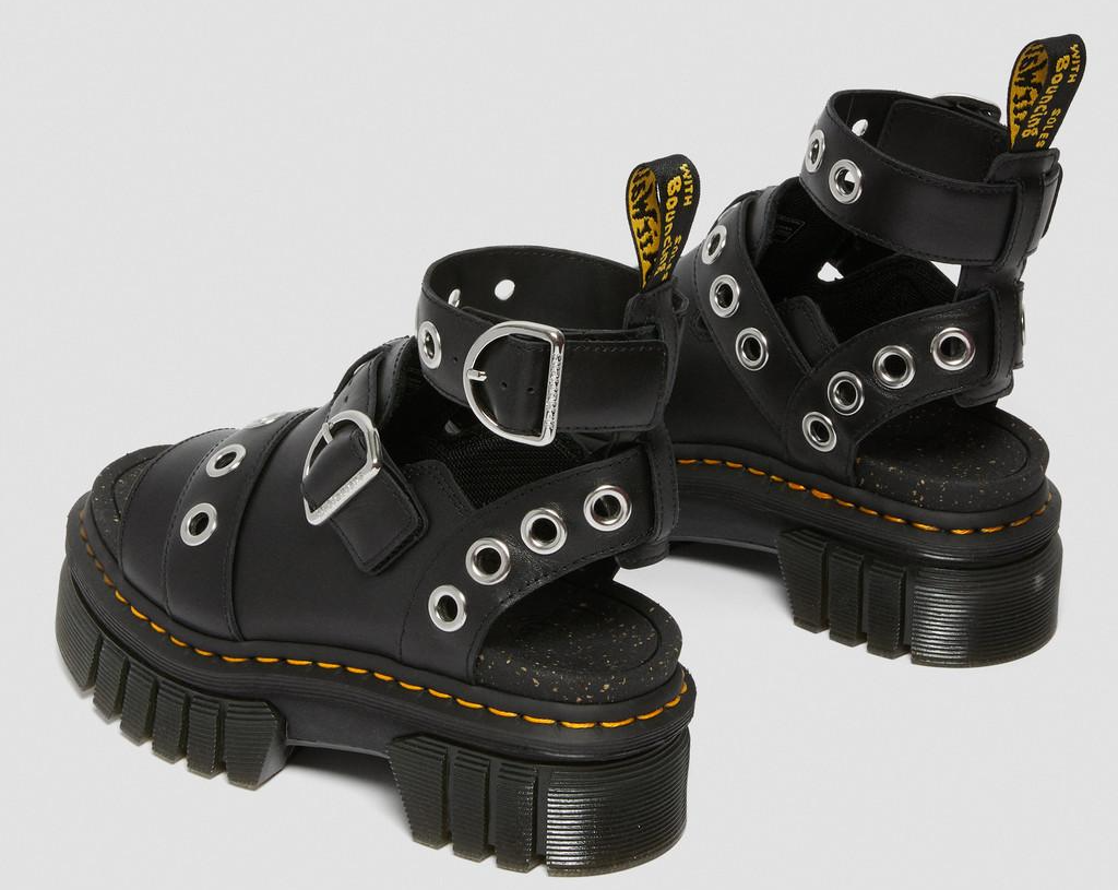 Dép Dr. Martens Ricki Hardware Nappa Lux Leather 'Black' 27401001 - Ảnh 3