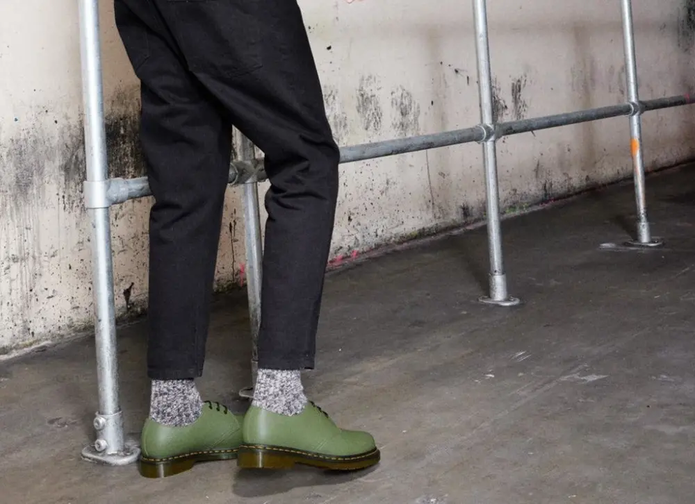 Alternative view of Giày Dr. Martens 1461 Smooth Leather Oxford 'Khaki Green' 27757384