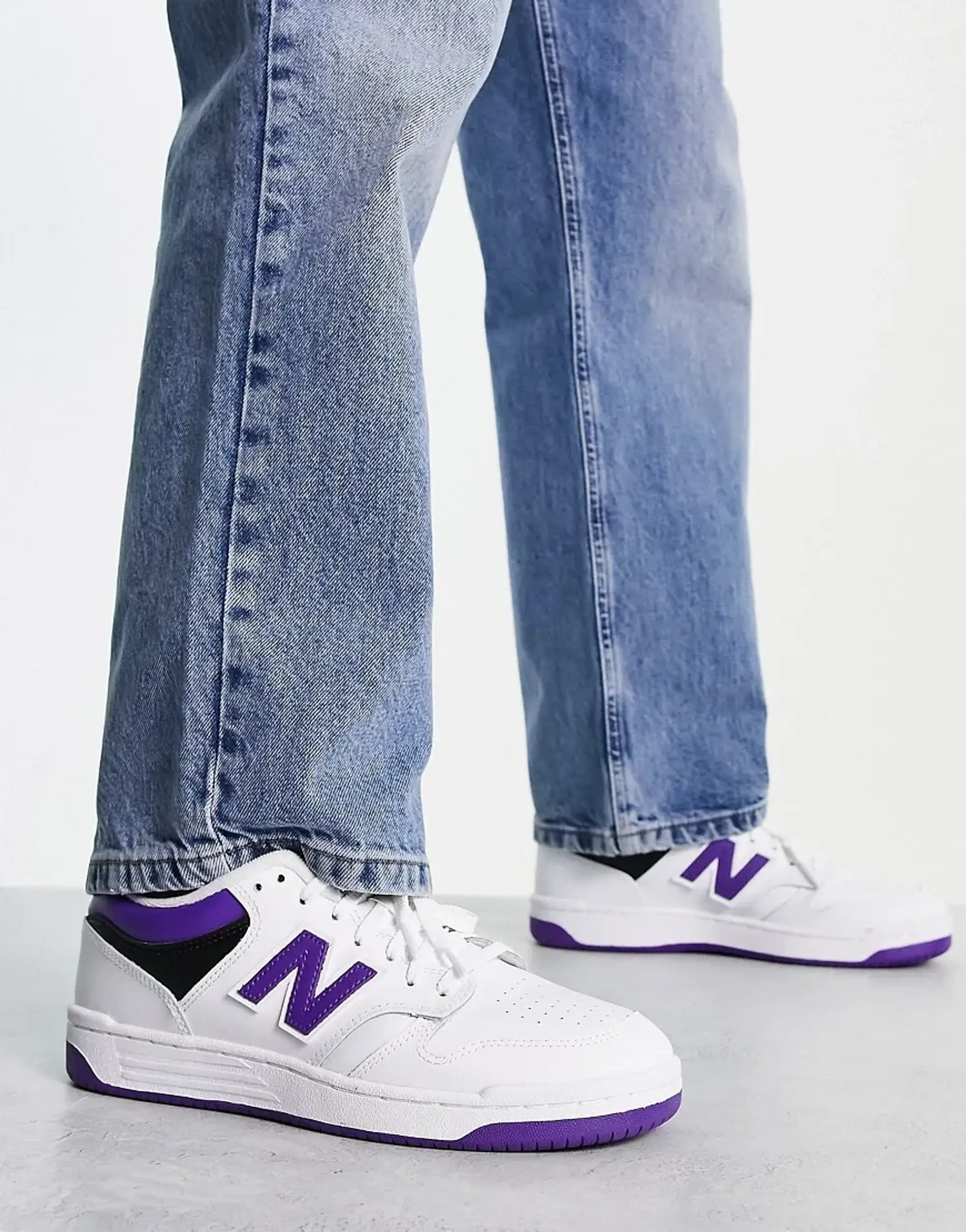 Giày New Balance 480 'White Prism Purple' BB480LPB - Ảnh 4