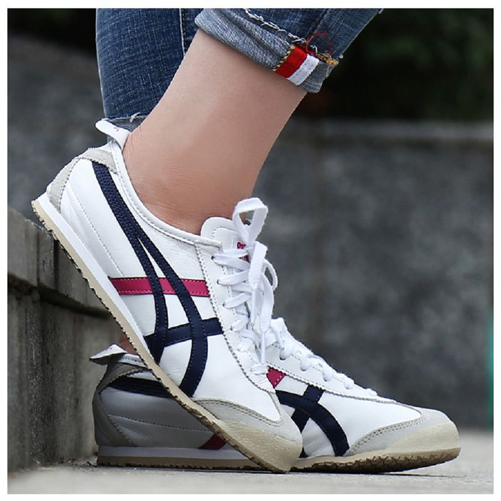 Giày Onitsuka Tiger Mexico 66 ‘White Navy Pink’ THL7C2-0154 - Ảnh 2