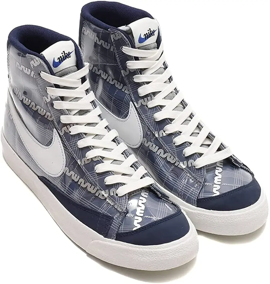 Giày Nike Blazer Mid NSW Logo 'Midnight Navy' DJ4654–410 - Ảnh 4
