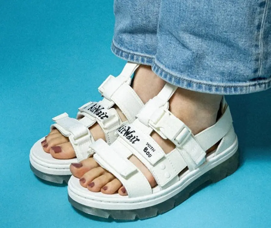 Dép Dr. Martens Pearson Iced Webbing 'White' 27295100 - Ảnh 3
