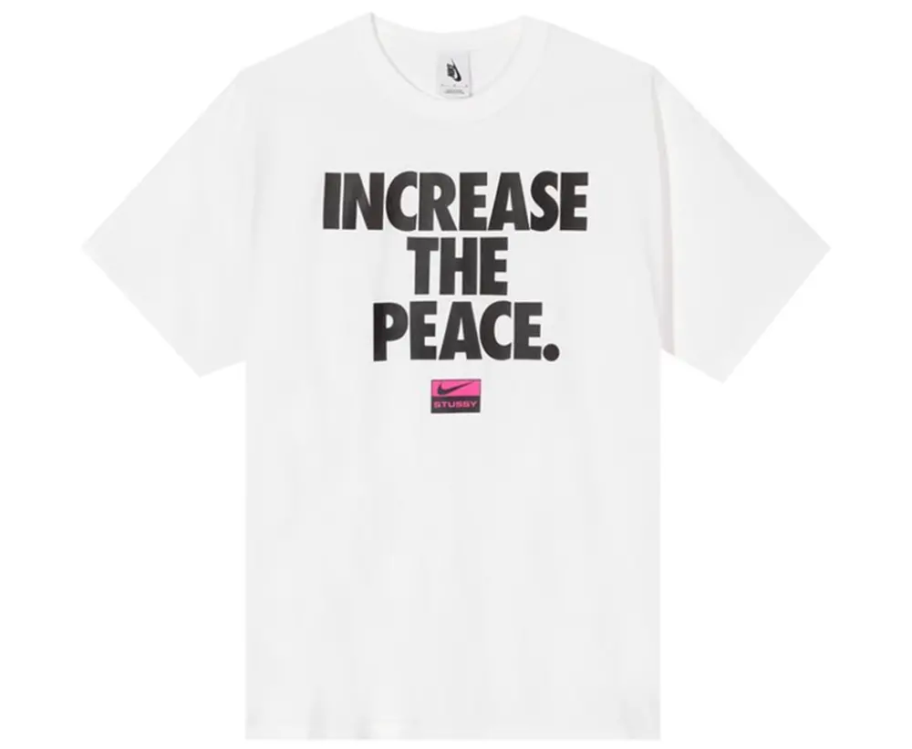 Áo Nike x Stussy Increase The Peace T-Shirt 'White' CU9252-100