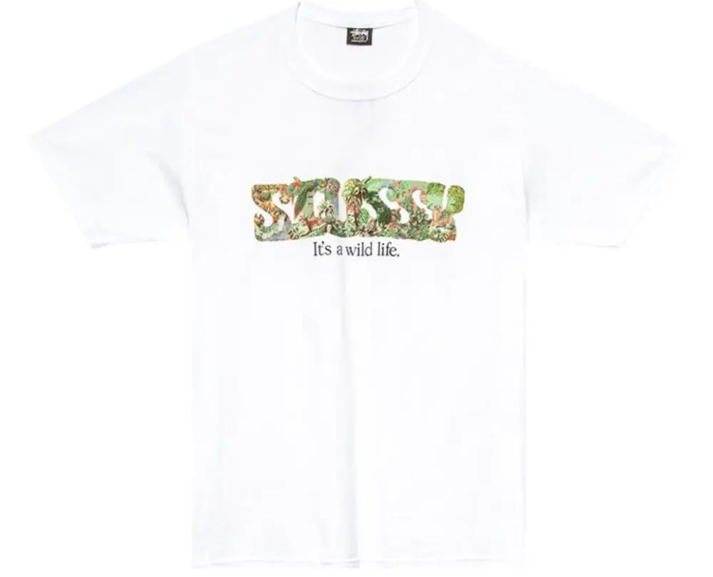 Áo Stussy It's A Wild Life Tee 'White' 1904688
