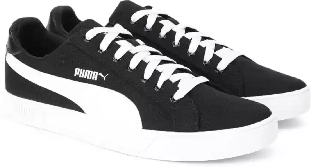 Giày Puma Smash Vulc Canvas 'Black White' 374754-02 - Ảnh 2