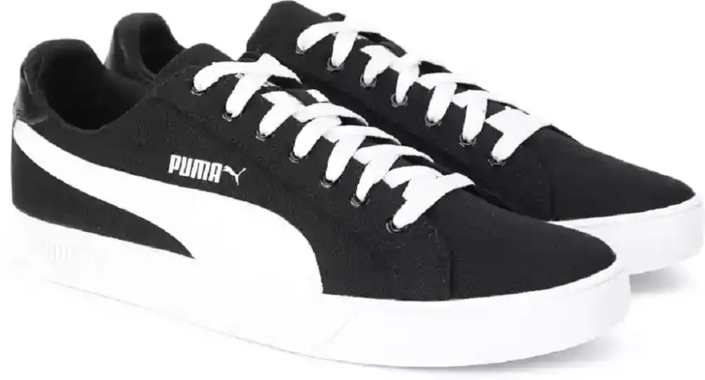 Alternative view of Giày Puma Smash Vulc Canvas 'Black White' 374754-02