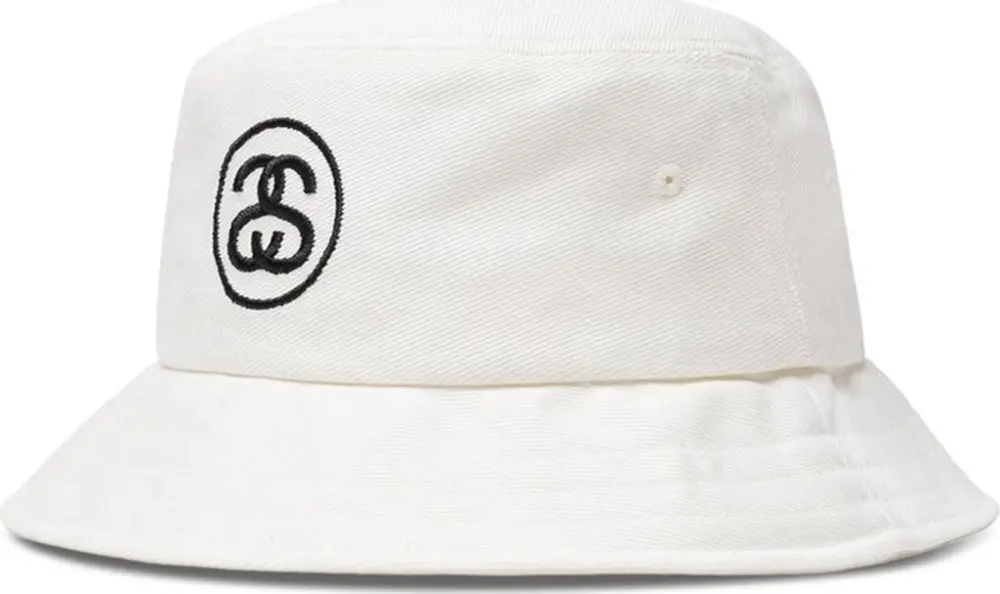 Mũ Stussy SS Link Deep Bucket Hat 'White' 1321105