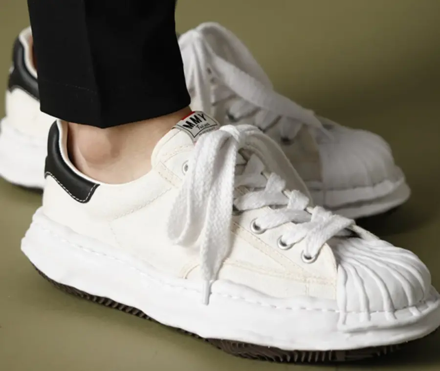 Alternative view of Giày Maison Mihara Yasuhiro Blakey OG A06FW704-WHITE