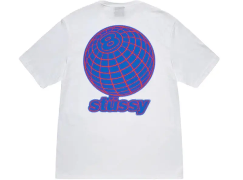 Alternative view of Áo Stussy 8 Ball Grid Tee ‘White’