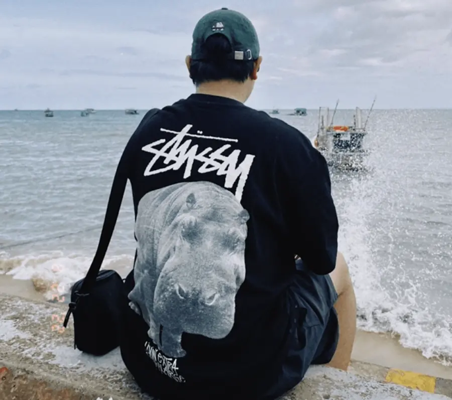 Alternative view of Áo Stussy Big Hippo T-Shirt ‘Black’