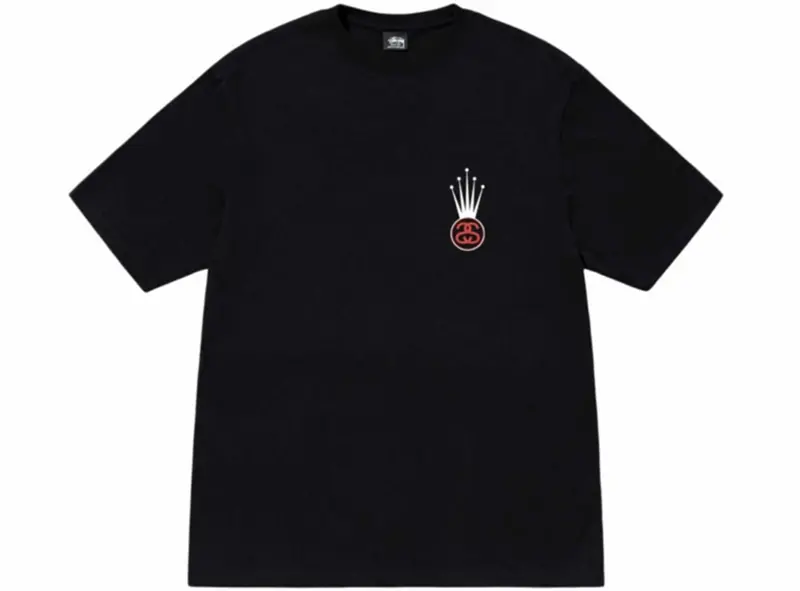 Áo Stussy Crown Link Tee ‘Black’