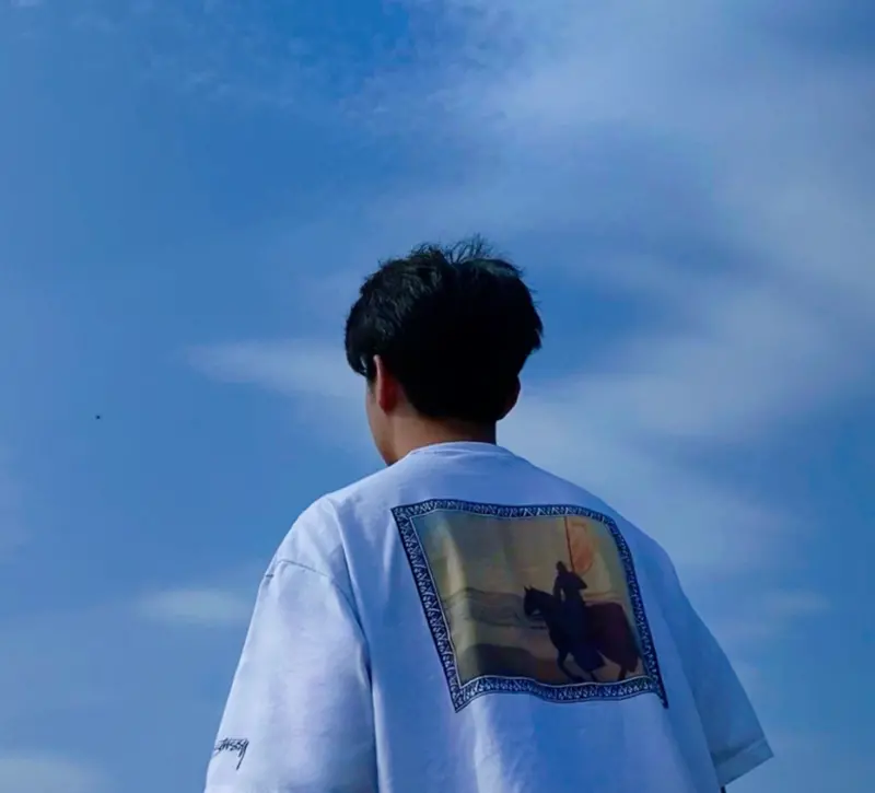 Alternative view of Áo Stussy Knight Painting Printing Short Sleeve ‘White’