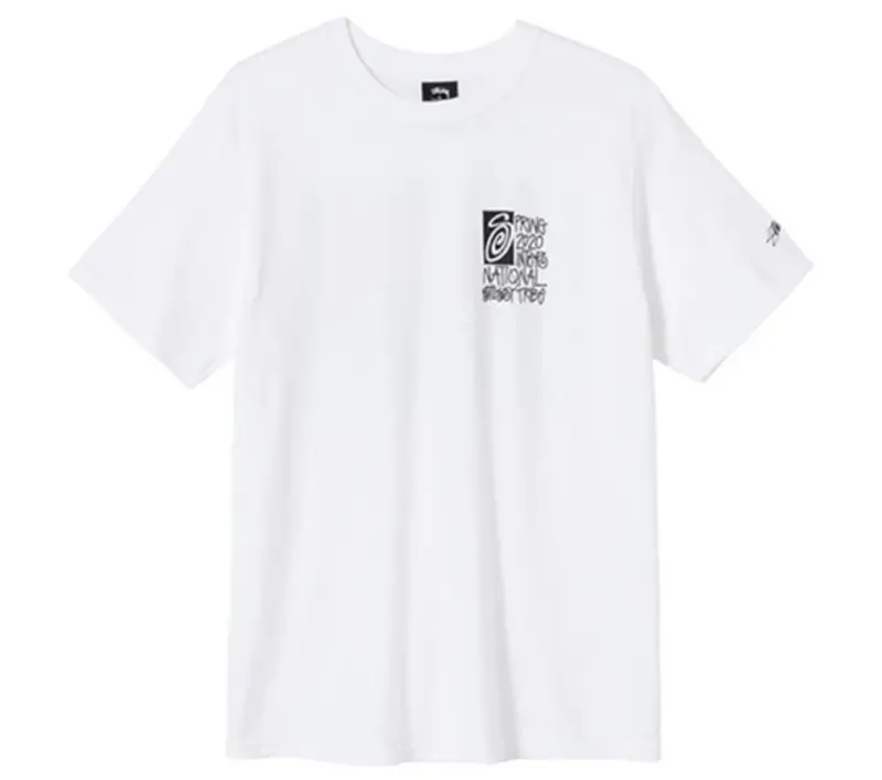 Áo Stussy Knight Painting Printing Short Sleeve ‘White’ - Ảnh 3