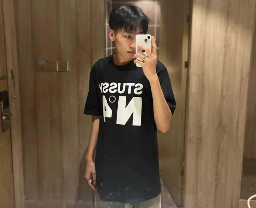 Áo Stussy NO.4 T-Shirt ‘Black’ 1904901 - Ảnh 4