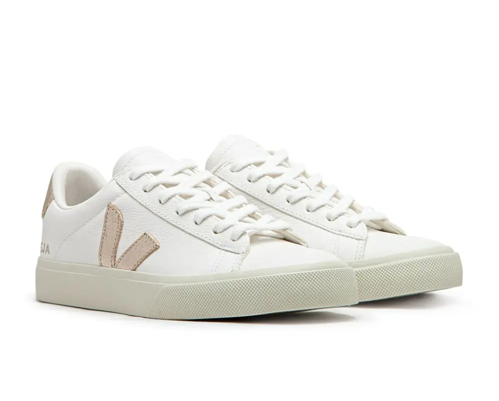 Giày Veja Campo CF Leather 'Gold White' CP0503495A - Ảnh 4