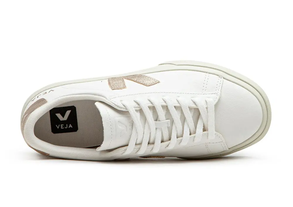 Giày Veja Campo CF Leather 'Gold White' CP0503495A - Ảnh 3