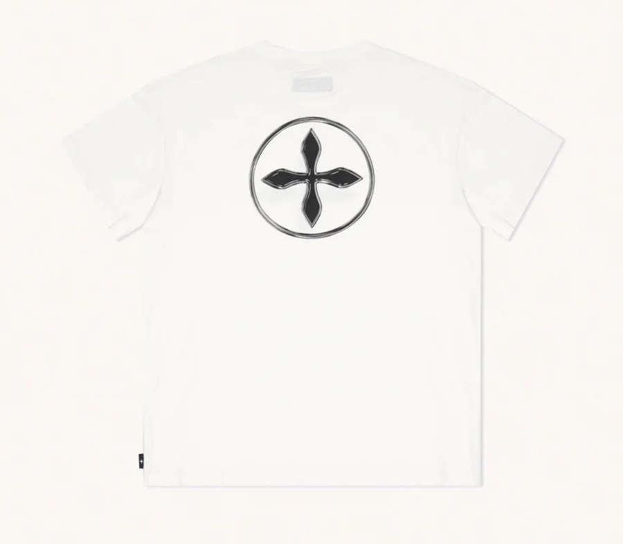 Áo SMFK Compass Cross Vintage Oversize Tee 'White' CT001W1 - Ảnh 5
