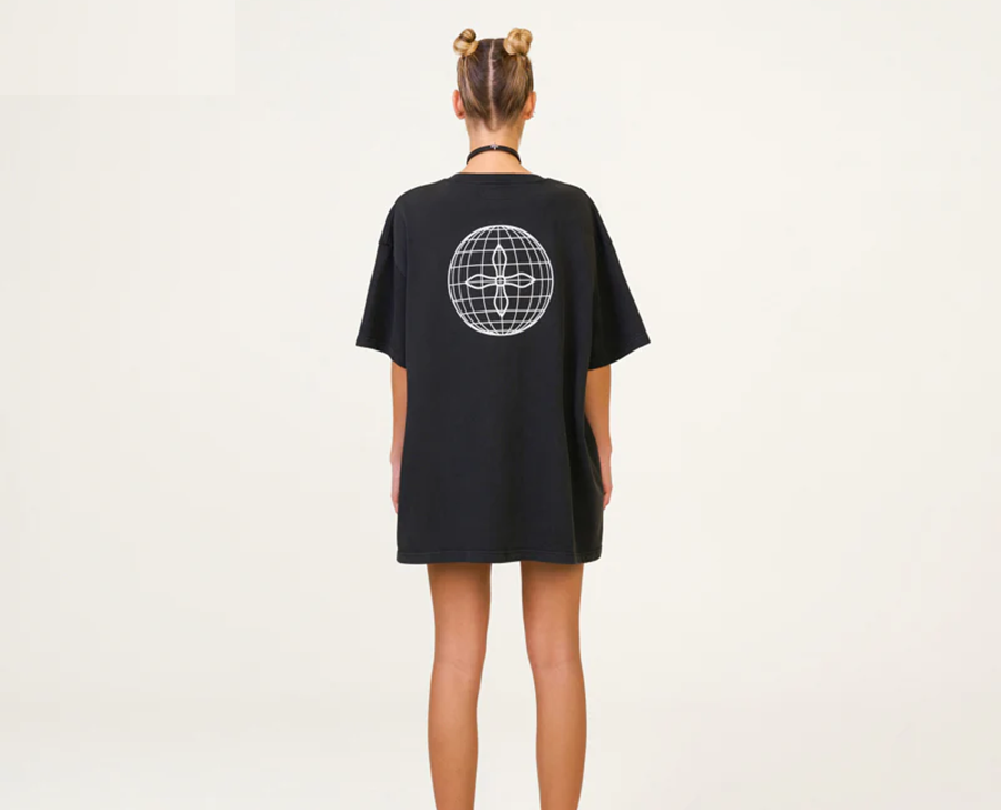 Áo SMFK Compass Cross Classic Oversized Tee 'Black' CT004B1 - Ảnh 4