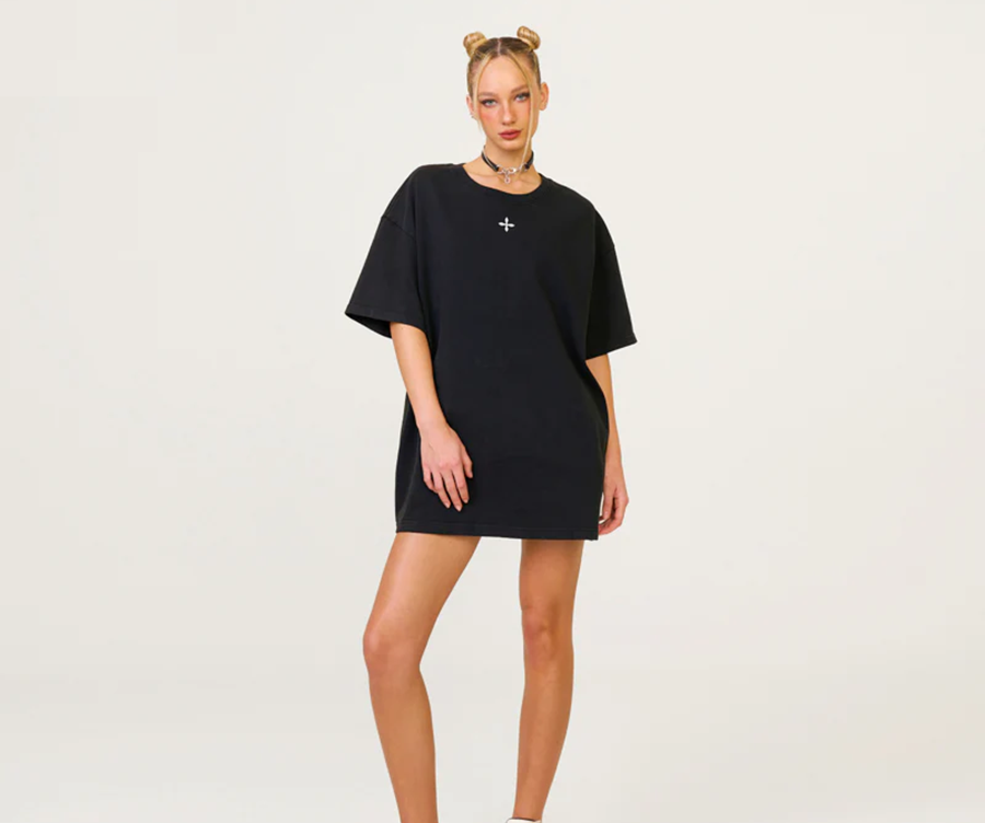 Áo SMFK Compass Cross Classic Oversized Tee 'Black' CT004B1 - Ảnh 3