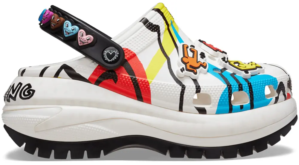 Dép Crocs Classic Mega Crush Clog 'Keith Haring' 209822-001