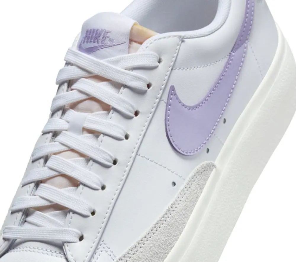 Giày Nike Blazer Low Platform 'White Lilac Bloom' DJ0292-114 - Ảnh 4