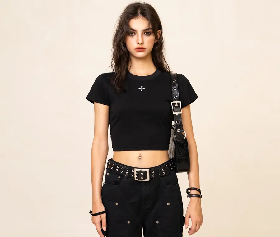 Alternative view of Áo SMFK Compass Cross Slim-Fit Tee 'Black' DT001B1