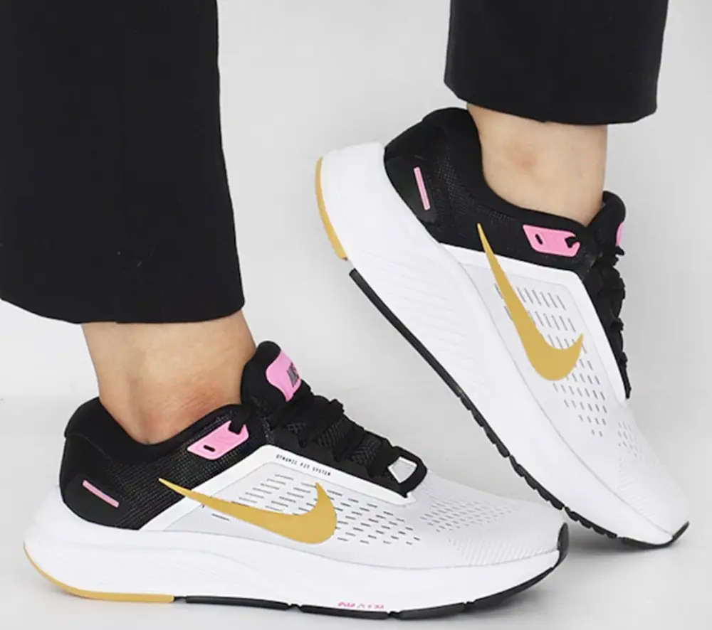 Giày Nike Air Zoom Structure 24 'White Black Wheat Gold' DA8570-106 - Ảnh 3