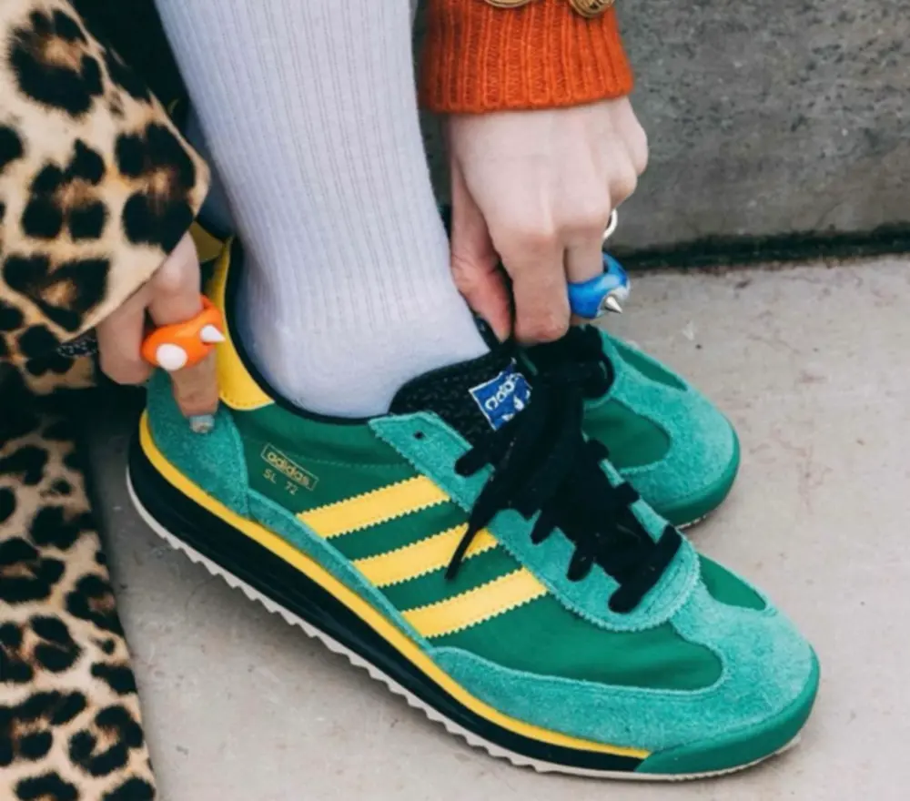 Alternative view of Giày Adidas SL72 RS ‘Green Yellow’ IG2133