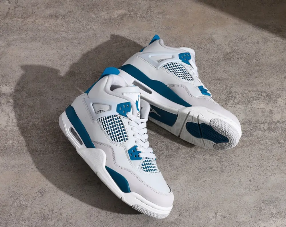 Giày Nike Air Jordan 4 Retro GS ‘Military Blue’ HF4281-141 - Ảnh 4