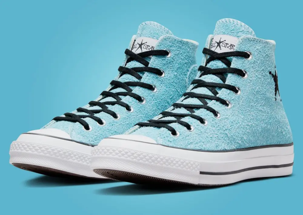 Giày Converse Chuck Taylor All Star 70 Hi 'Stussy Sky Blue' A07663C - Ảnh 4