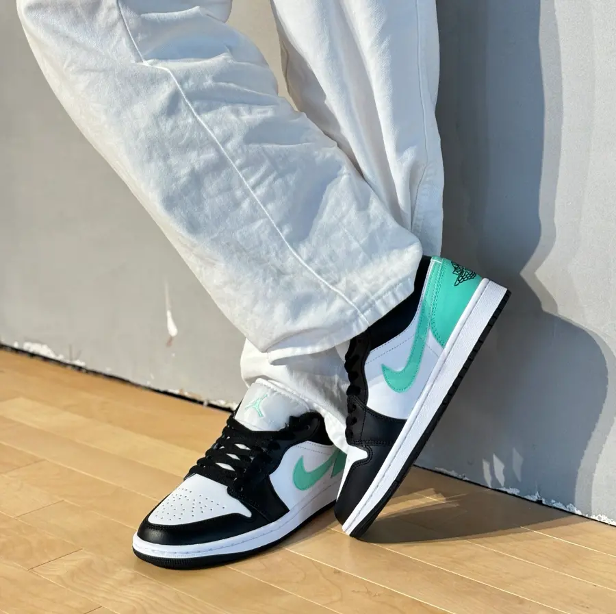 Giày Nike Air Jordan 1 Low ‘Green Glow’ 553558-131 - Ảnh 3