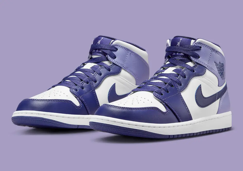 Giày Nike Air Jordan 1 Mid GS 'Sky J Purple' DQ8423-515 - Ảnh 3