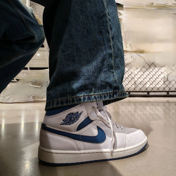 Giày Nike Air Jordan 1 Mid ‘Industrial Blue’ FN5215-141 - Ảnh 3