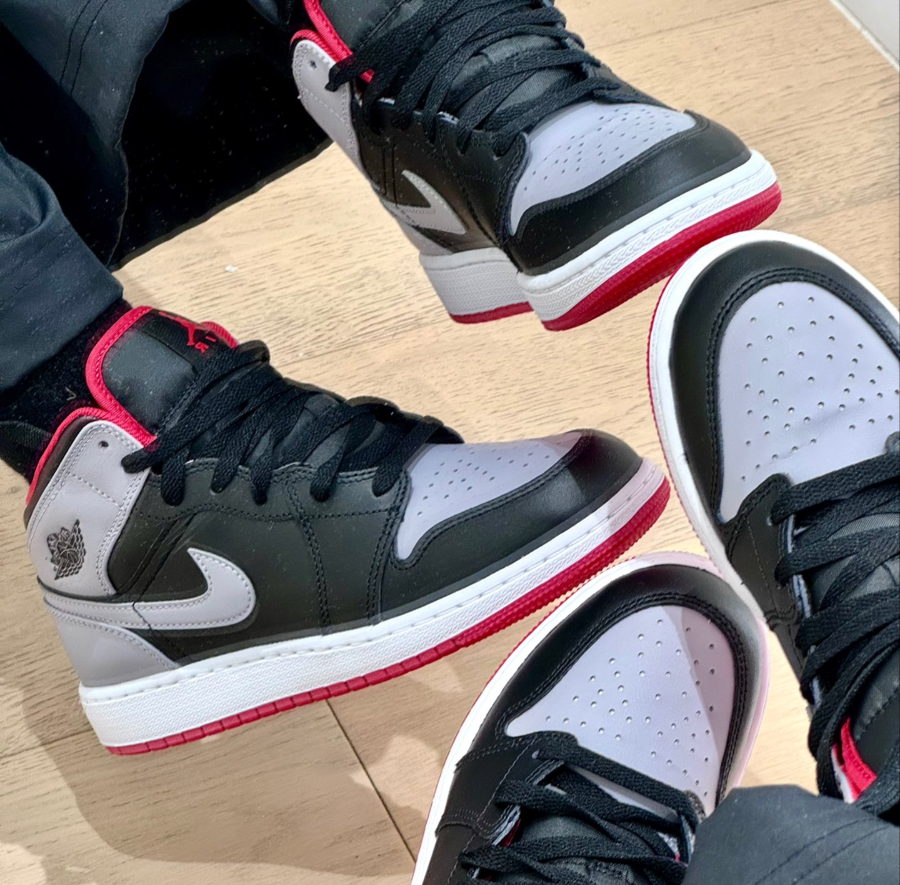 Giày Nike Air Jordan 1 Mid ‘Shadow Fire Red’ DQ8426-006 - Ảnh 5