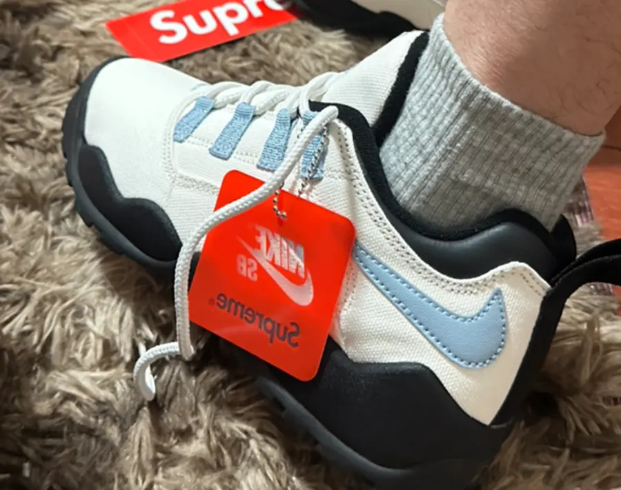 Alternative view of Giày Nike Darwin Low SB x Supreme ‘Sail’ FQ3000-100