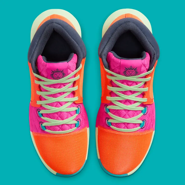 Giày Nike LeBron Witness 8 ‘Orange Laser Fuchsia’ FB2239-800 - Ảnh 5