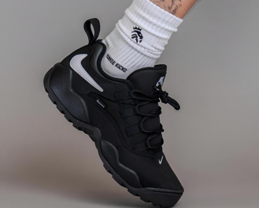 Giày Nike Darwin Low SB x Supreme ‘Black’ FQ3000-001 - Ảnh 3