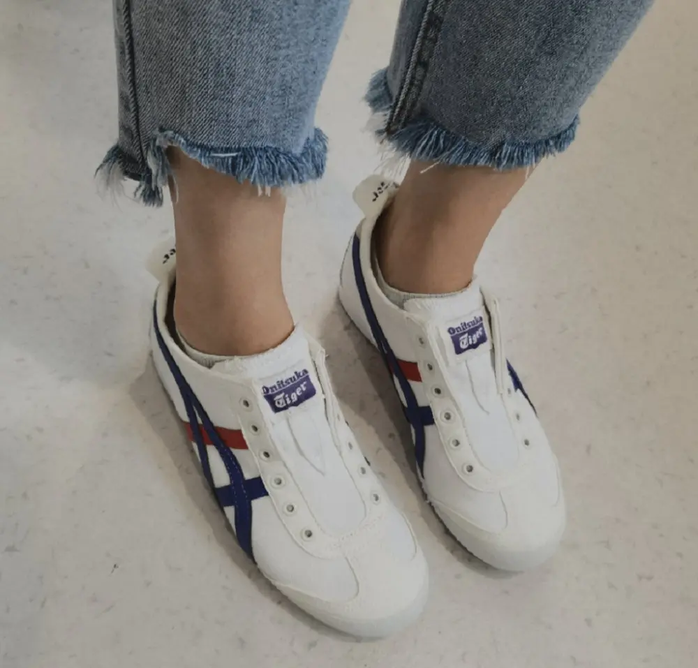 Giày Onitsuka Tiger Mexico 66 ‘White Navy Pink’ THL7C2-0154 - Ảnh 4