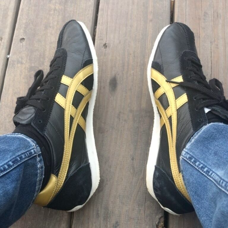 Giày Onitsuka Tiger Runspark ‘Black Gold’ D201L-001 - Ảnh 2