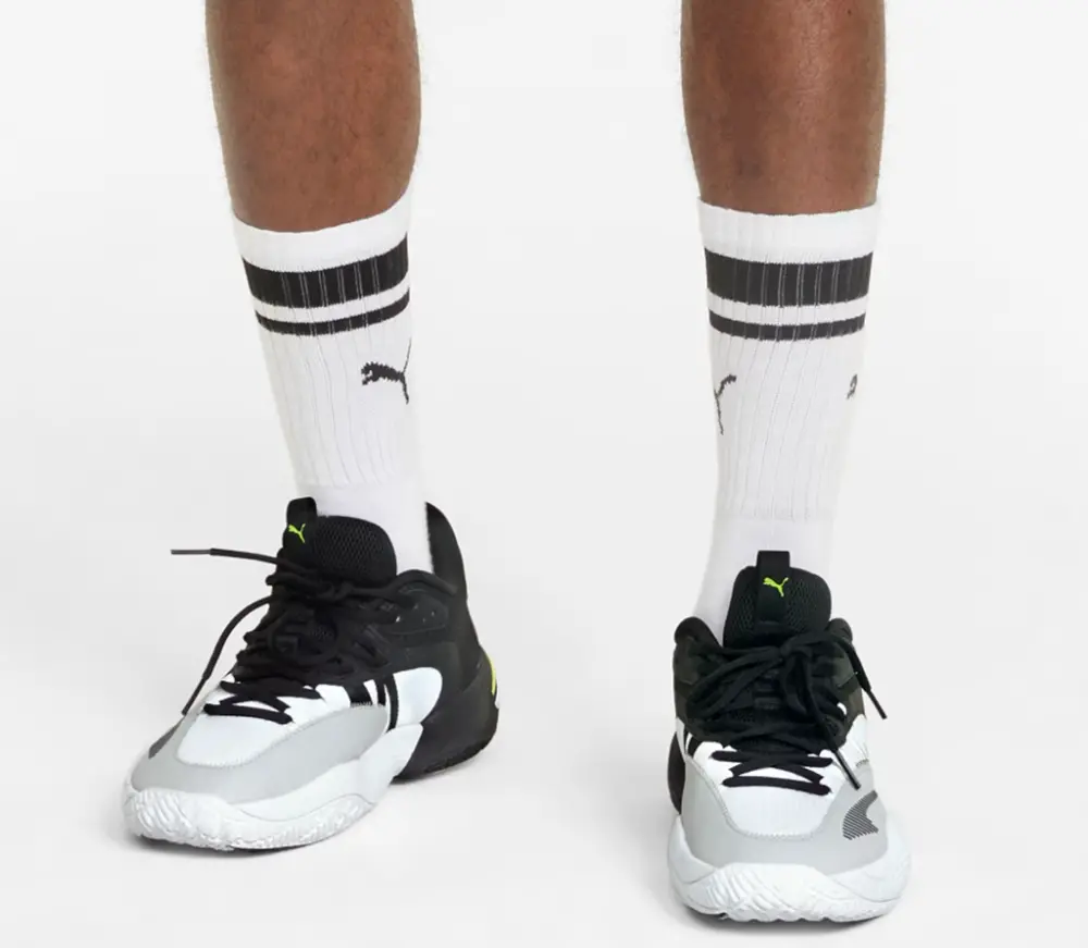 Alternative view of Giày Puma Court Rider ‘White Yellow Alert’ 376646-08