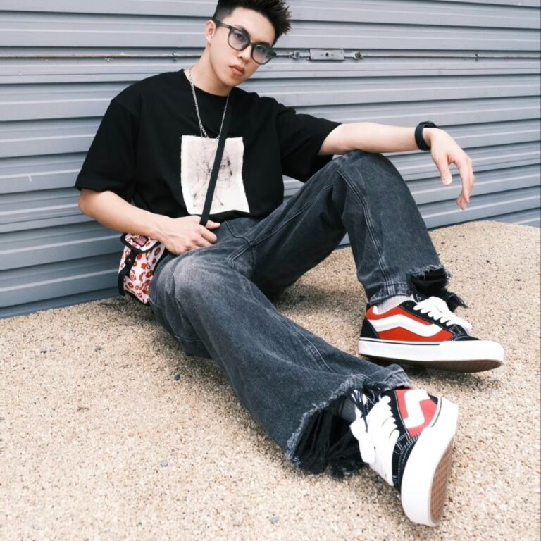 Giày Vans Knu Skool ‘Red White’ VN0009QC6RT - Ảnh 6