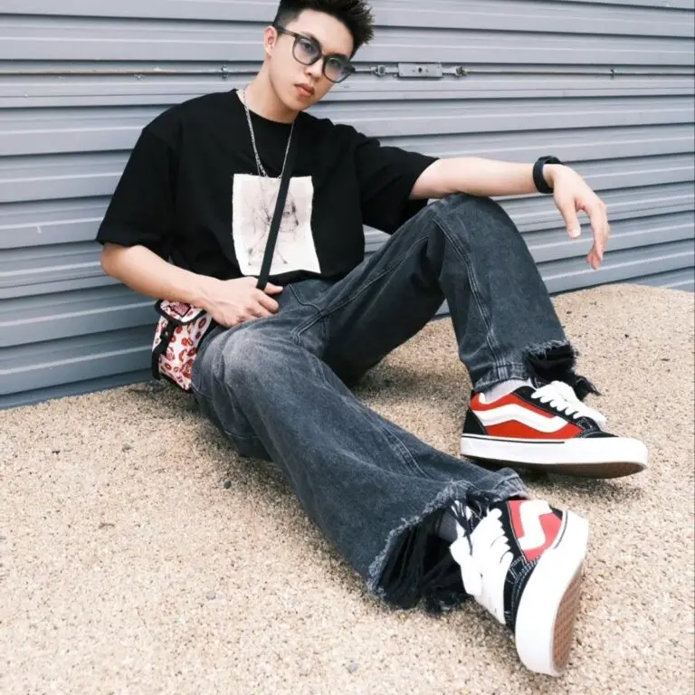 Giày Vans Knu Skool ‘Red White’ VN0009QC6RT - Ảnh 6