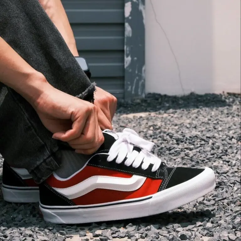 Giày Vans Knu Skool ‘Red White’ VN0009QC6RT - Ảnh 5