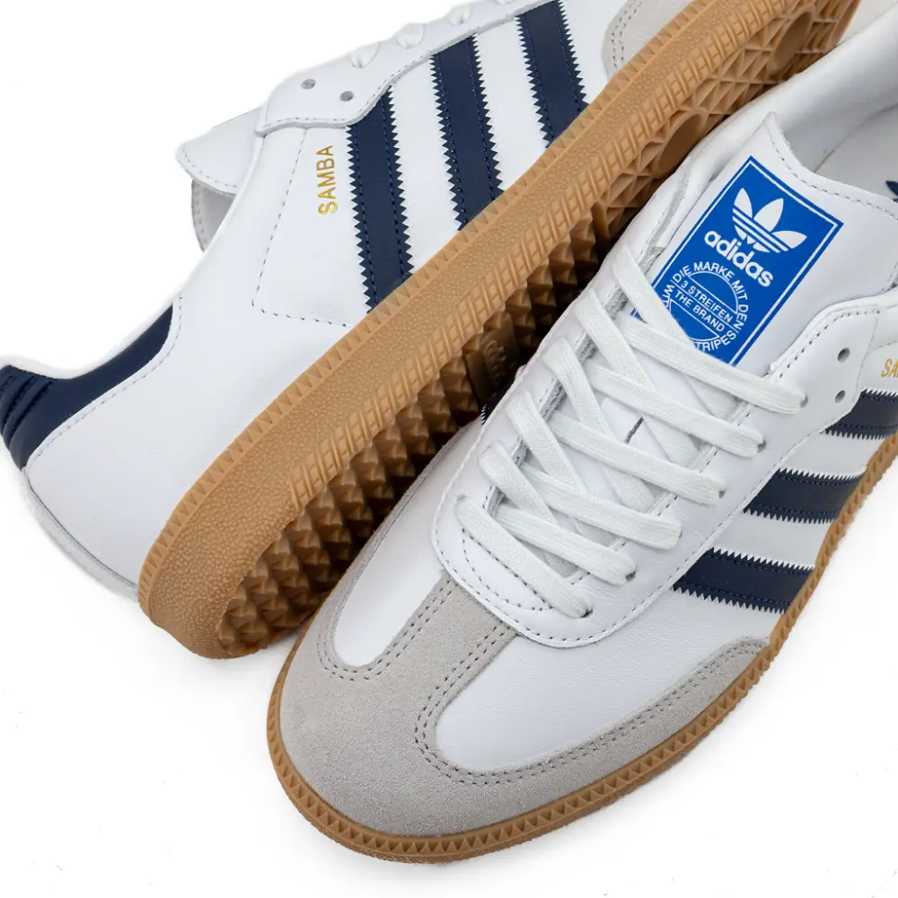 Giày Adidas Samba OG White Night Indigo Gum IF3814 - Ảnh 8
