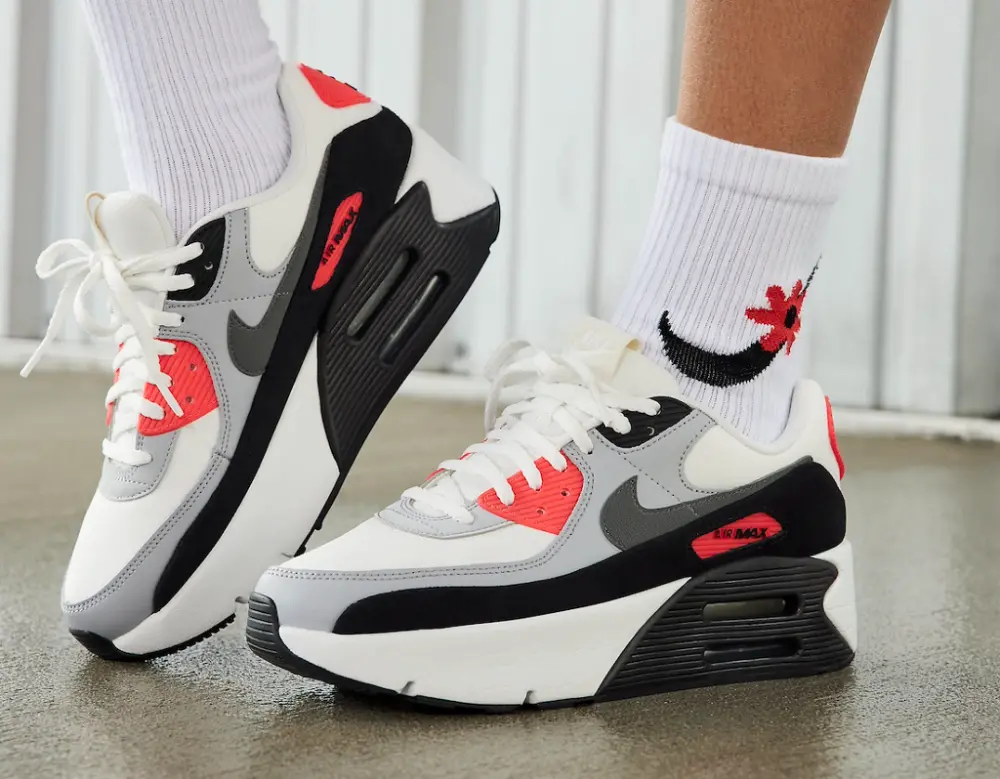 Giày Nike Air Max 90 LV9 'Infrared' FD4328-101 - Ảnh 3