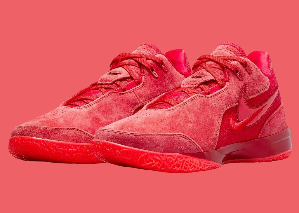 Giày Nike LeBron NXXT Gen AMPD 'Red Suede' FJ1566-600 - Ảnh 4